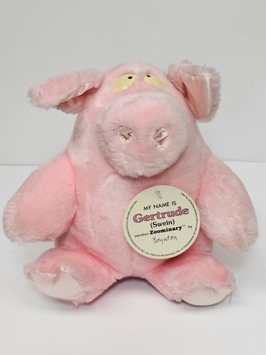 Vtg 1985 Sandra Boynton Gertrude (Swein) Pink
