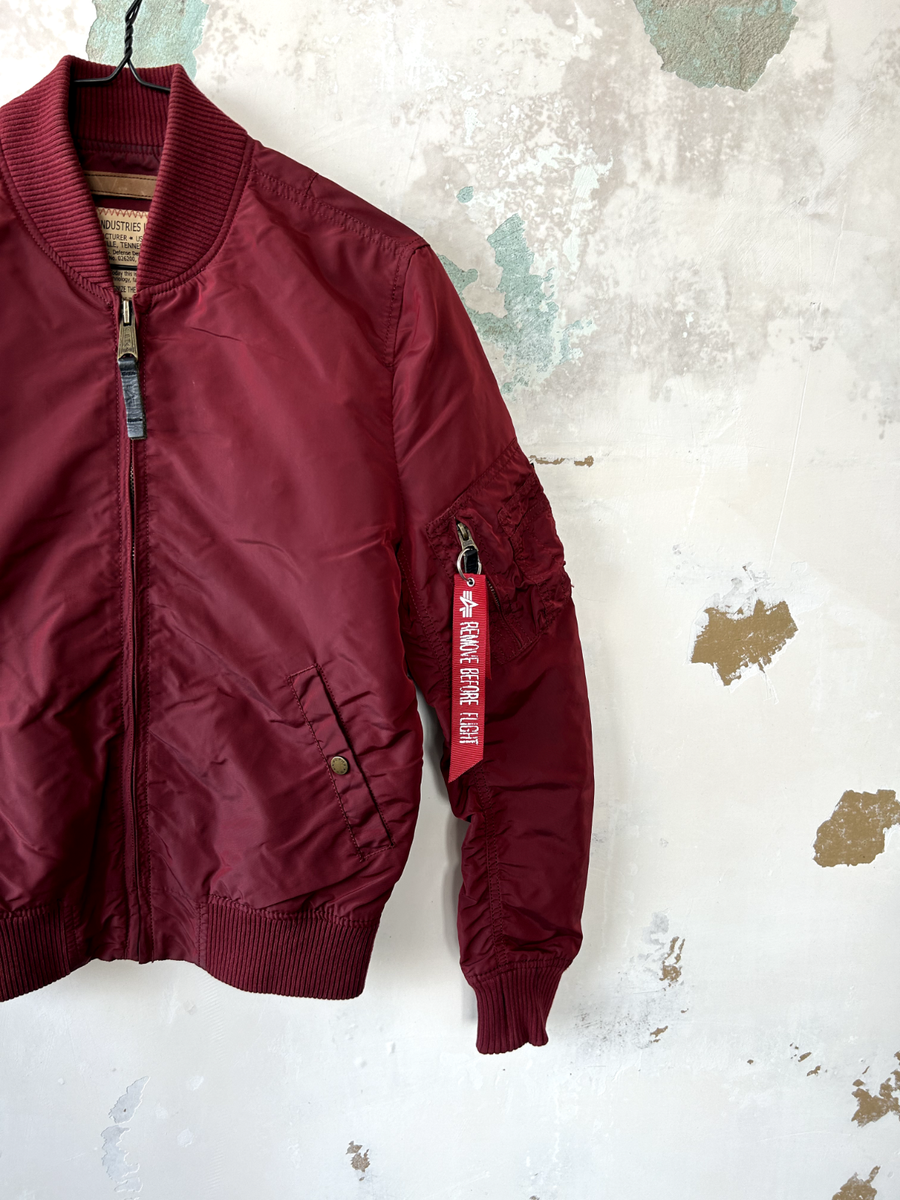 ALPHA INDUSTRIES BOMBER NYLON JACKET SIZE S | eBay