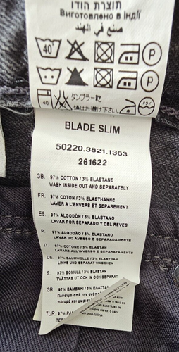 G-Star Blade Slim High Waisted Grey Denim Jeans Ladies Size 28 x 32 - Picture 8 of 9