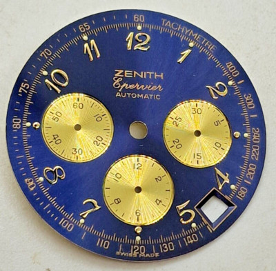 Zenith El Primero 3019 400 Zifferblatt Original Epervier 19.0130.400 Blau Araber