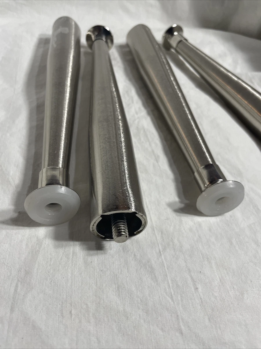 Vintage Brushed Chrome Table Legs
