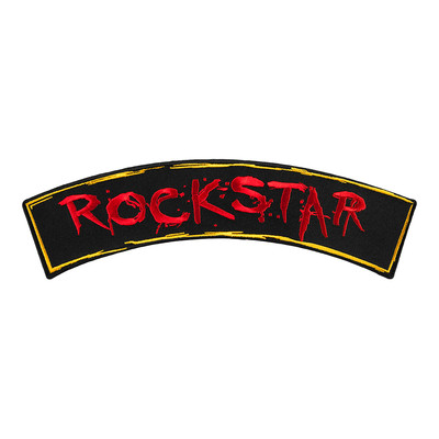 Rockstar Red Graffiti Rocker Patch, Women's Rocker Patches