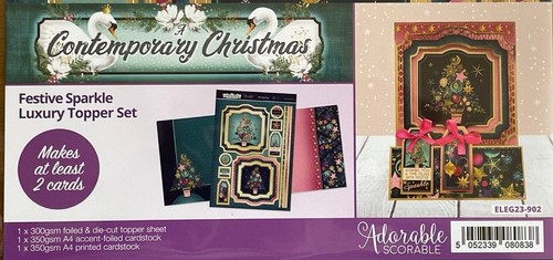 Hunkydory Kit per fare cartoline natalizie contemporanee - vari titoli - Foto 16 di 17