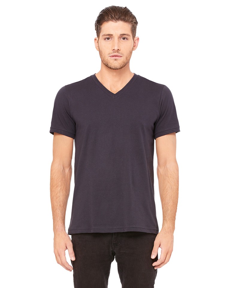Bella + Canvas Unisex Jersey Short Sleeve V-Neck T-Shirt 3005 Retail ...