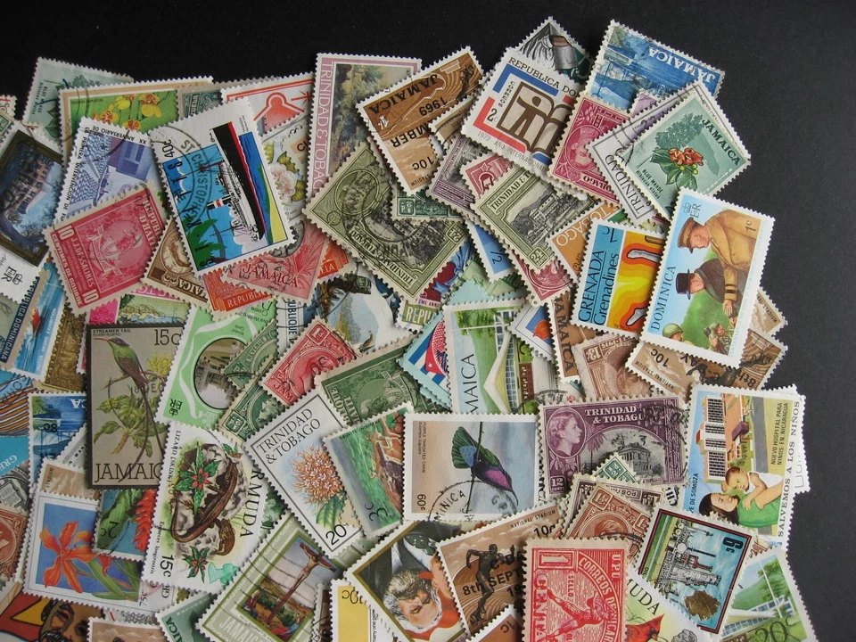 Caribbean 250 nice mixture (duplicates,mixed cond) old,new,45% comems,55% defins - Image 4 of 4