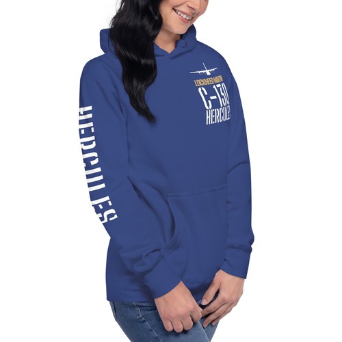 US Air Force C-130 Hercules Cotton Hoodie - Picture 25 of 37