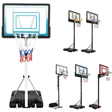 Adjustable Height Basketball Goal Outdoor Sport Swim Basketball Hoop Backboard