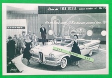 Found 4X6 PHOTO of Old 1958 Chicago Auto Car Show Debut of the Ford EDSEL