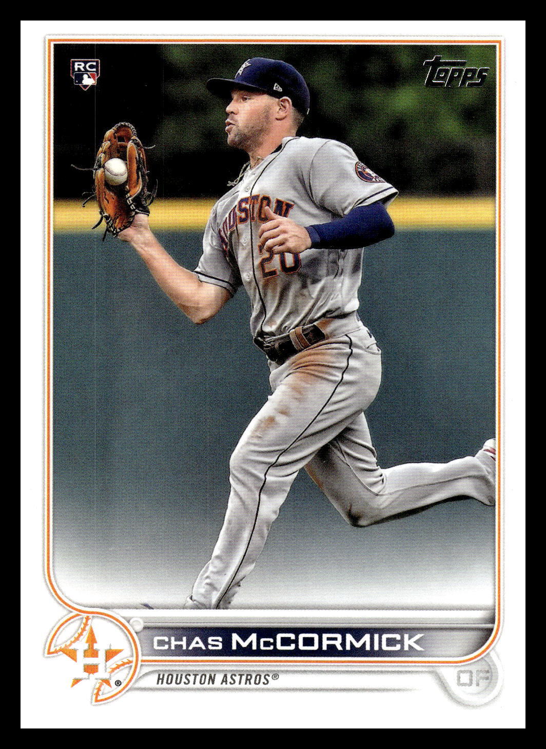 2022 Topps #135 Chas McCormick   Houston Astros  RC Baseball EX/NM