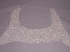 White Irish Crochet Child Yoke Great Condition  Antique