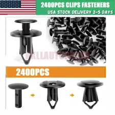 2400 Bumper Fastener Clips Auto Car Hole Plastic Rivets Retainer Fender Push Pin