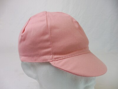 Plain Pink Cotton Cycle Cap - Fahrradmütze L'eroica