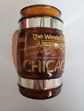 Siesta Ware Mugs Barrel Windy City Chicago O'hare Hancock Sears Tower Set of 2