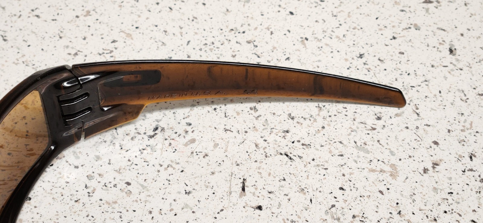 Oakley "Gascan" Solid Brown Frames Lenses Used He… - image 4