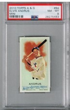 2010 Topps Allen & Ginter Elvis Andrus Mini - A & G Back PSA 8