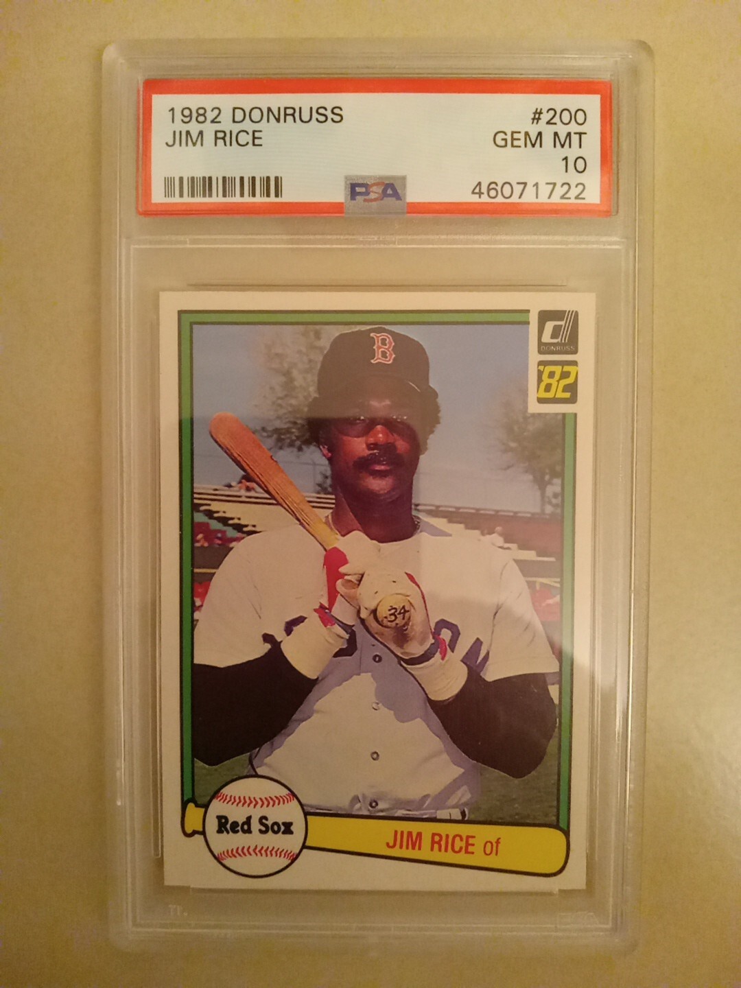 BB - 1982 - Donruss - #200 - Jim Rice - PSA 10 - GEM-MT HOF!!!