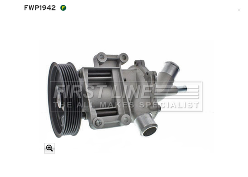 Water Pump For Chrysler Neon PT Cruiser Fiat 500X Argo Linea First Line FWP1942 - Picture 3 of 5