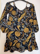Pretty Little Thing Cold Shoulder Tunic Dress Size 8