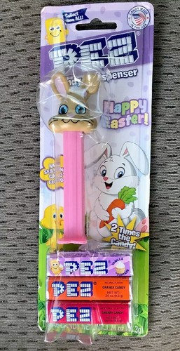 PEZ Dispenser BLUE Easter Duck! NEW HARD TO FIND! 2019 Yellow Rubber Ducky