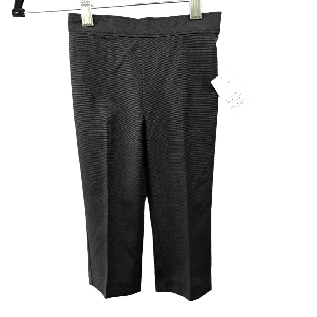 2t black dress pants 2t Extra Long Slim Fit Tall Suit School Trousers (black) main image 1