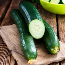 40 Heirloom Tendergreen Burpless Cucumber Seeds - Sweet & Bitter-Free!