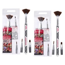 Multi-Brush Nail Art Set by Bourjois for Women - 3 Pc