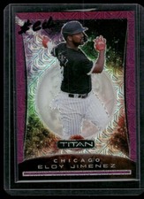 ELOY JIMENEZ 2020 Panini Chronicles Titan Purple Mojo Parallel #D /75