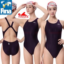 FINA APPROVED YINGFA 982-4 WOMEN'S COMPETITION RACING SWIMWEAR XL US MISS 4-6 32