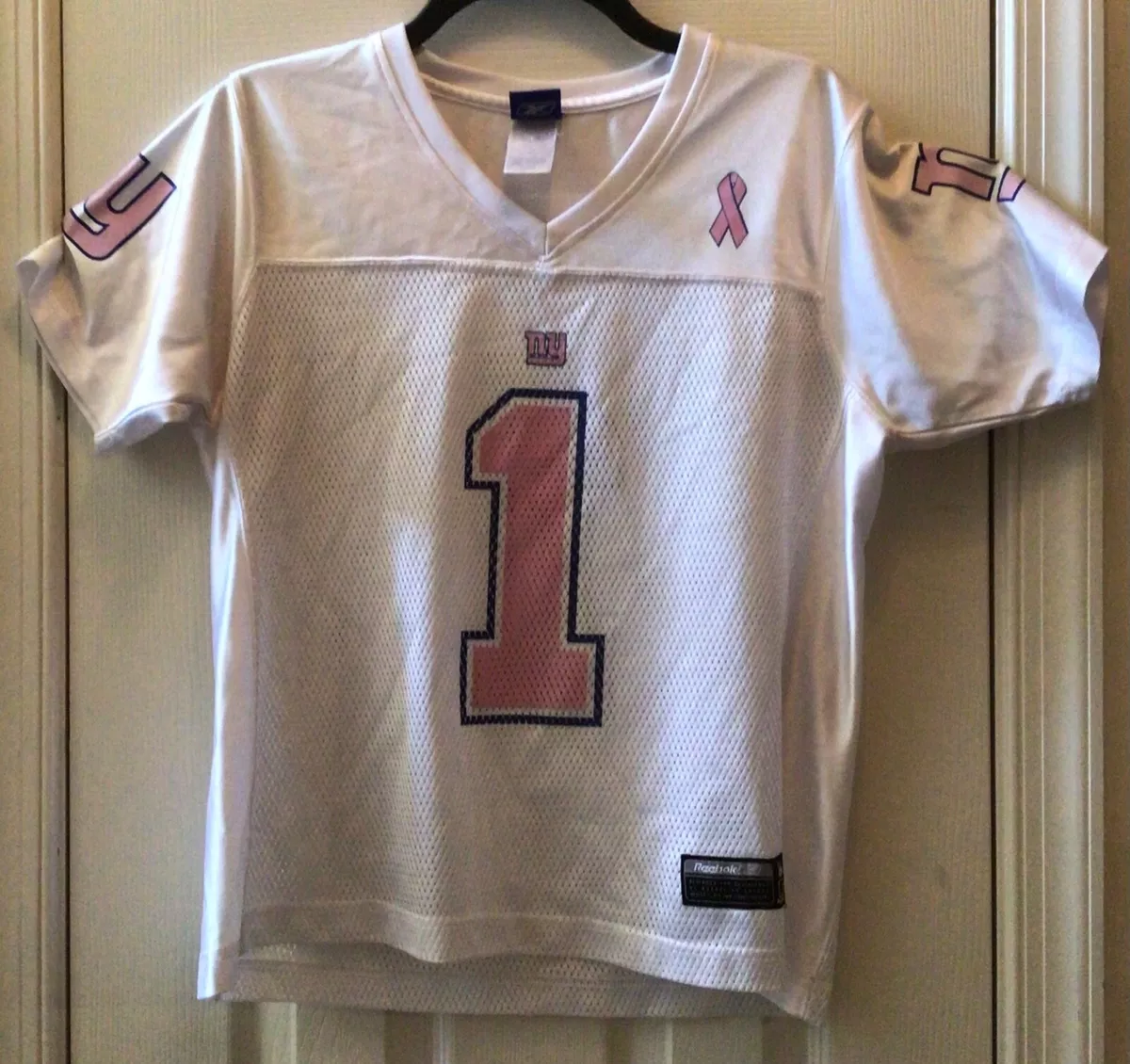 Pink ny giants jersey top