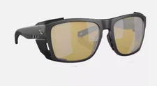 Costa Del Mar KING TIDE 6 BLACK PEARL Matte Frame Sunrise Silver Mirror Glass