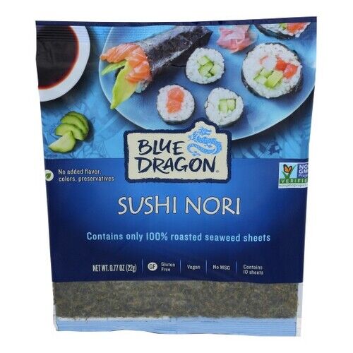 Nori Wrapper Sushi Etui mit 10 x 0,77 Unzen von Blue Dragon - Bild 1 von 1