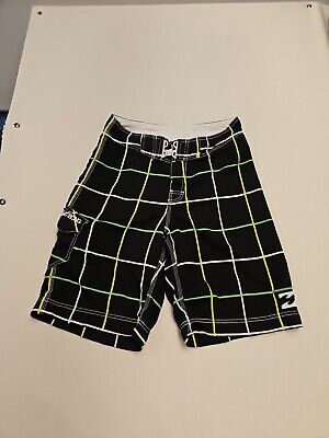 Billabong Mens Boardshorts Size 30 Color Green Black White Billabong Mens Boardshorts Size 30 Color Green Black White