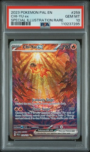 2023 Pokemon Paldea Evolved Chi-Yu ex Full Art SIR #259/193 PSA 10