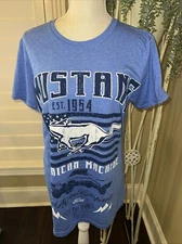 Mustang American Machine Ford Motor Company Men's Large T-Shirt Blue