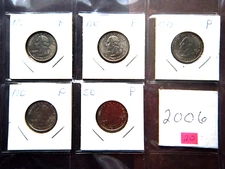 2006 State Quarters (P) (5) (NV,NE,CO,ND,SD) Lot #20