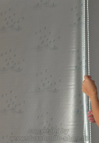 Ersatzvorhang Kassetten Duschrollo Seitenzug 134 cm Dekor nach Wahl -->ECO-DuR - Bild 13 von 14