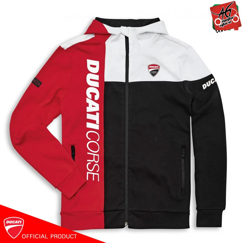 Felpa Ducati Ufficiale Cappuccio Truck Uomo DC21 Hoodie Originale  NewCollection