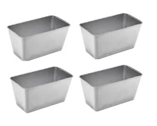 Set of 4 pcs - Russian Bread Pan Loaf Cake - Mold Baking Kitchen Form Bakeware