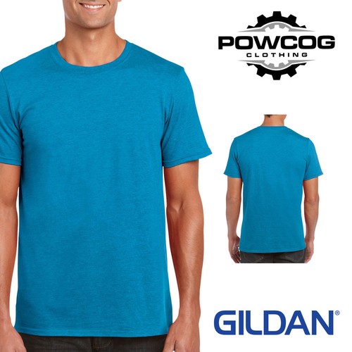 GILDAN Mens T-Shirt Soft Smooth Premium Plain Cotton Tee with Classic Fit G64000 - Picture 10 of 45