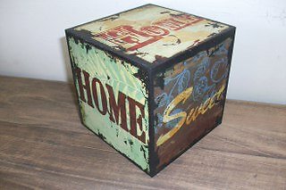 Dekoblock in Antikoptik - HOME SWEET HOME