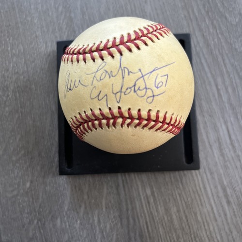 Red Sox Jim Lonborg signed OML Baseball with 67 CY Young inscription JSA# - Picture 2 of 4