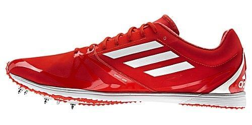 New Men's Adidas Adizero Cadence 2 Spikes Running Shoes Red White