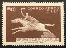 1969 Chile Death Anniversary of Colonel Manuel Rodriguez MNH