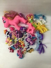 Lot of 31 My Little Pony and Other Brands Toy Ponies Various Sizes