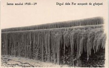 Romania - CONSTANTA - Iarna anului 1928-29 - Digul dela Far acoperit de gheturi