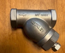 Keckley  3/4” Stainless Steel Y-Strainer, Style SSB Threaded NEW OPEN BOX