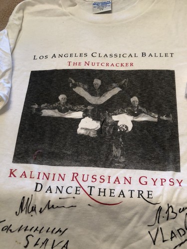 Autogrammiertes Kalinin russisches Zigeuner-Tanztheater Nussknacker-Shirt - Bild 2 von 13