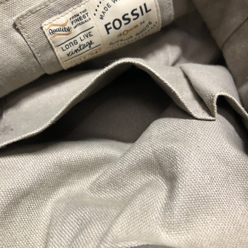 FossilReissue 54 Gray Leather Maddox Drawstring Crossbody Bag Shoulder - Picture 8 of 9