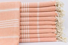 Cotton Towel, Bath Towel, Peshtemal Towel, Turkish Towel 40x70 Orange