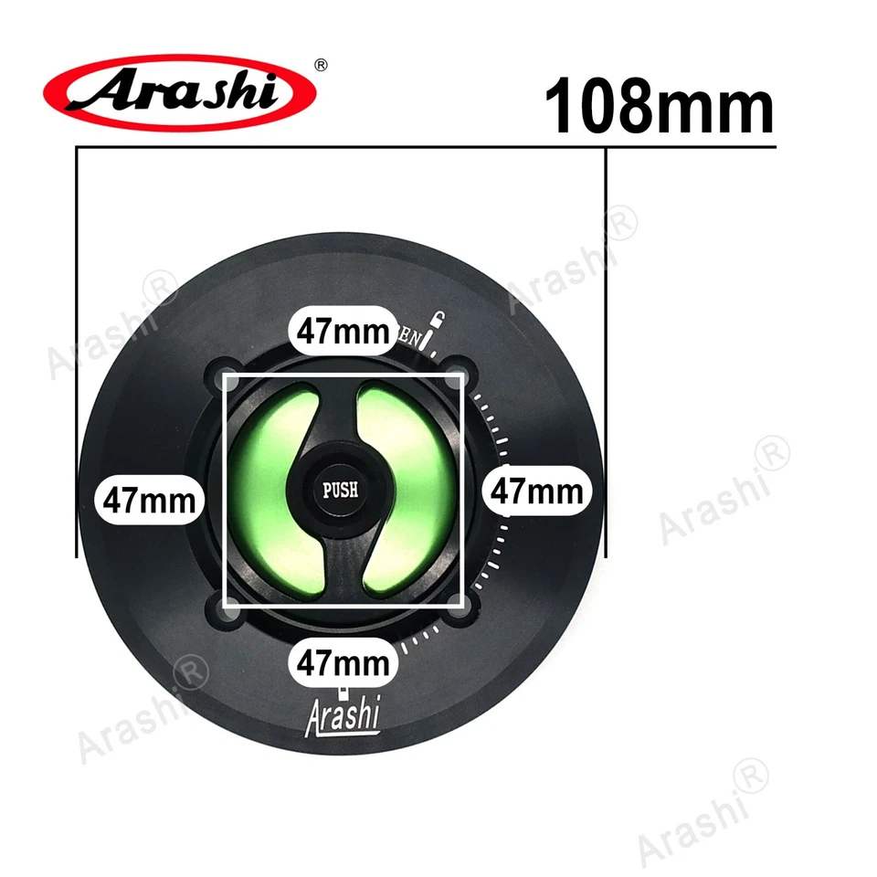 Tampa do tanque de combustível sem chave para Aprilia RSV4 R 2009 - 2018 2010 2011 2012 2013 - Imagem 4 de 4